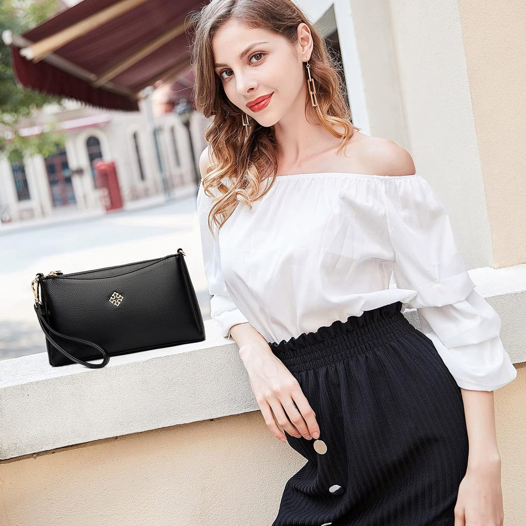 NICOLE & DORIS Handtasche Damen Klein Umhängetasche Multifunktionale Handy Tasche Schultertaschen PU