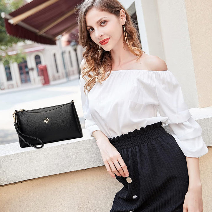 NICOLE & DORIS Handtasche Damen Klein Umhängetasche Multifunktionale Handy Tasche Schultertaschen PU