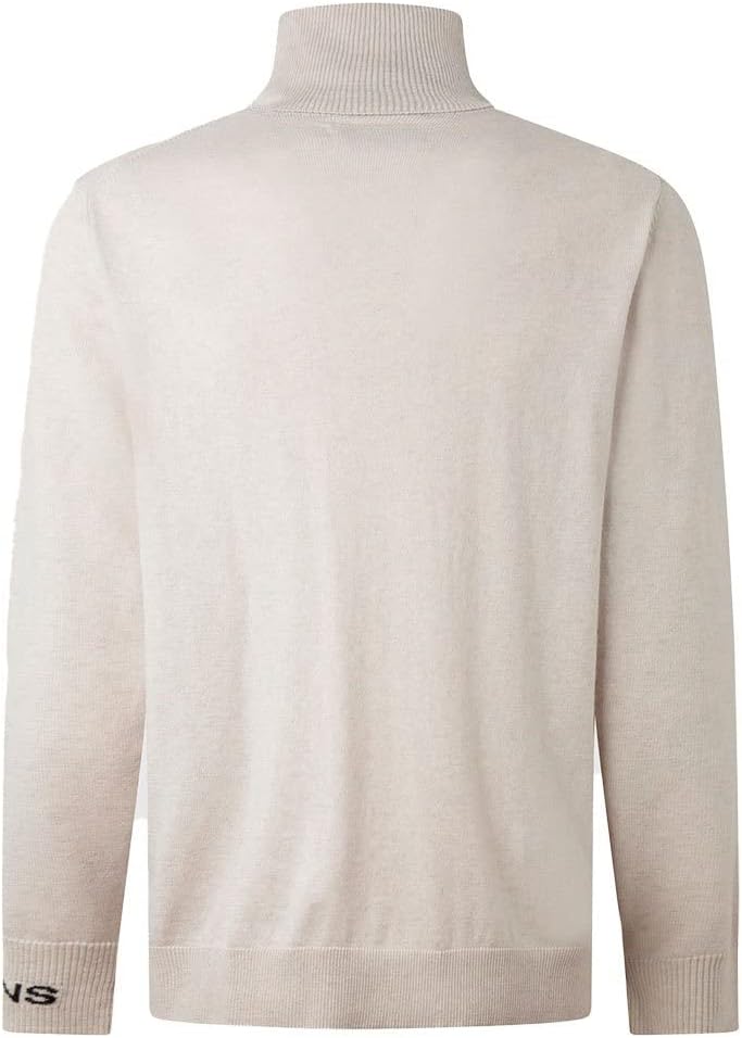 Pepe Jeans Herren Lange Ärmel Andre Turtle Neck L 804ivory, L 804ivory