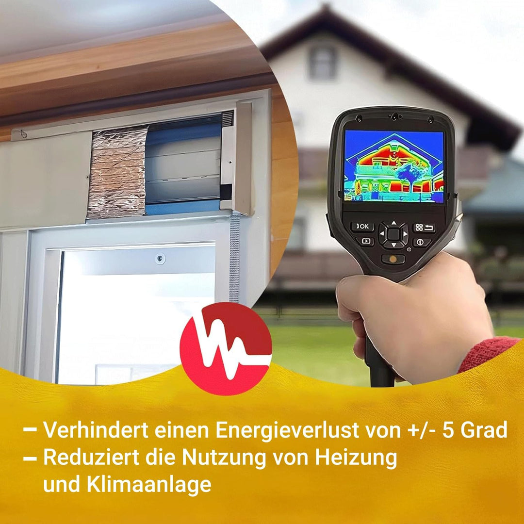 ROLLADENKASTEN DÄMMUNG MIT SELBSTKLEBENDER RÜCKSEITE|Verhindert das Eindringen von Kälte oder Wärme