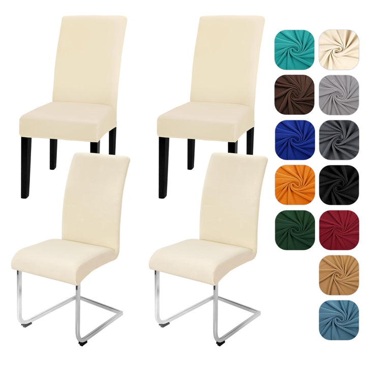Yugarlibi Stuhlhussen 4er Set Stretch Stuhlhussen Schwingstuhl Elastische Hussen Stuhlbezug Abnehmba