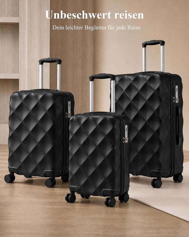 British Traveller Hartschalenkoffer Gross Handgepäck Koffer 73 * 47 * 30cm Reisekoffer Gross Koffer