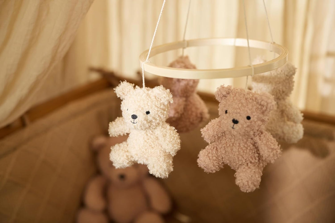 Jollein Mobile - Teddy Bear - Wild Rose/Naturel - Für Mädchen und Jungen - Für Babybett und Kinderbe