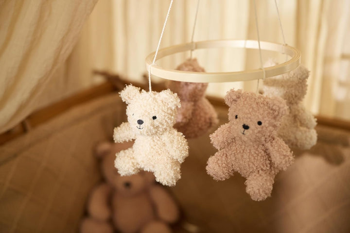 Jollein Mobile - Teddy Bear - Wild Rose/Naturel - Für Mädchen und Jungen - Für Babybett und Kinderbe