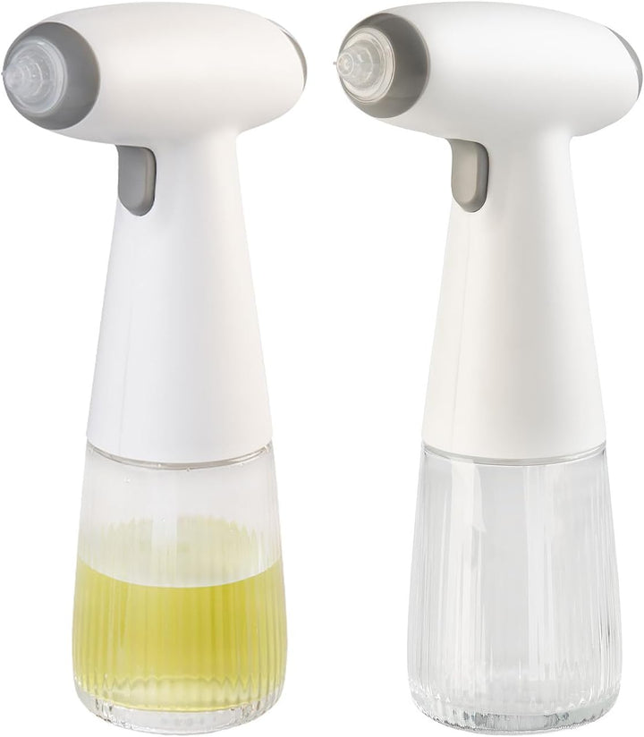 Rosenstein & Söhne Flasche für Essig und Öl: 2er-Set Akku-Nebel-Sprühflasche, Öl & Essig, 180 ml, Ec