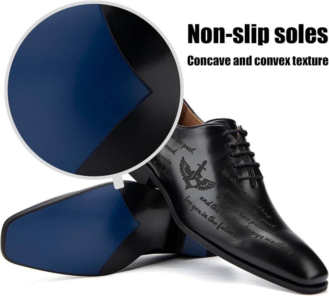 JITAI Mokassins Herren Elegante Schuhe Freizeit Loafer Herren Anzug Schuhe 42 EU Schwarz 03, 42 EU S