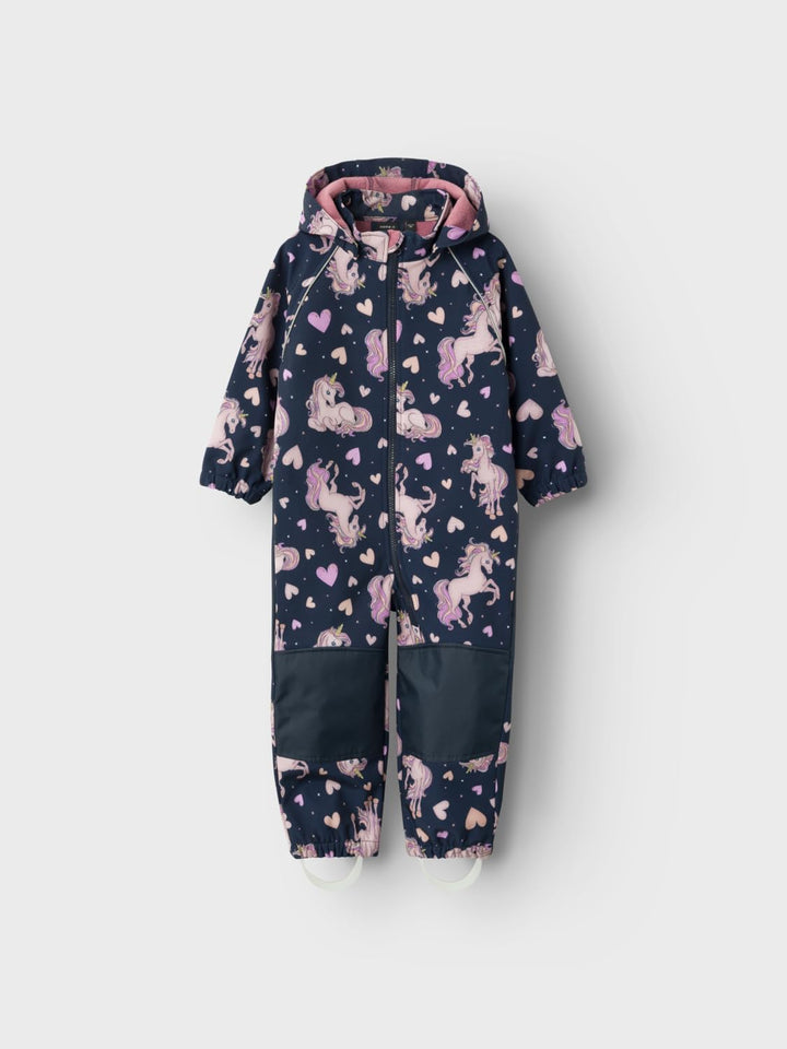 NAME IT Mädchen Nmfalfa08 Suit Autumn Flower Fo Noos Regenjacken & -mäntel für Mädchen 92 Dark Sapph