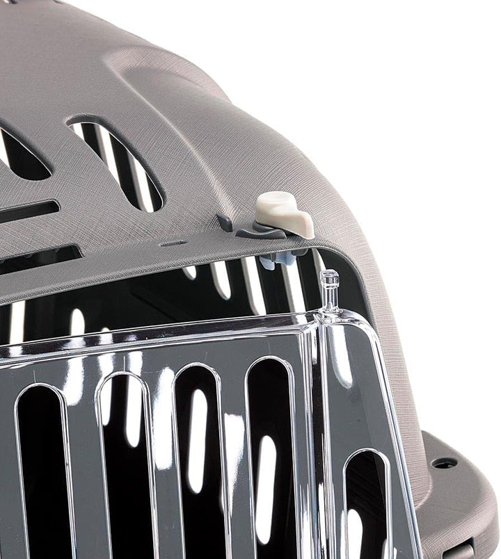 Ferplast Transportbox katze, Hundetransportbox kleine Hunde und Katzen bis 8 kg, transparente Tür, L