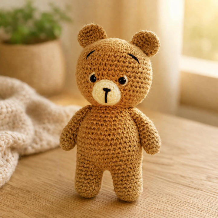 WoWoolies Amigurumi Teddy-Set – komplettes Häkel- und Häkelset | Schritt für Schritt Anleitung | ink