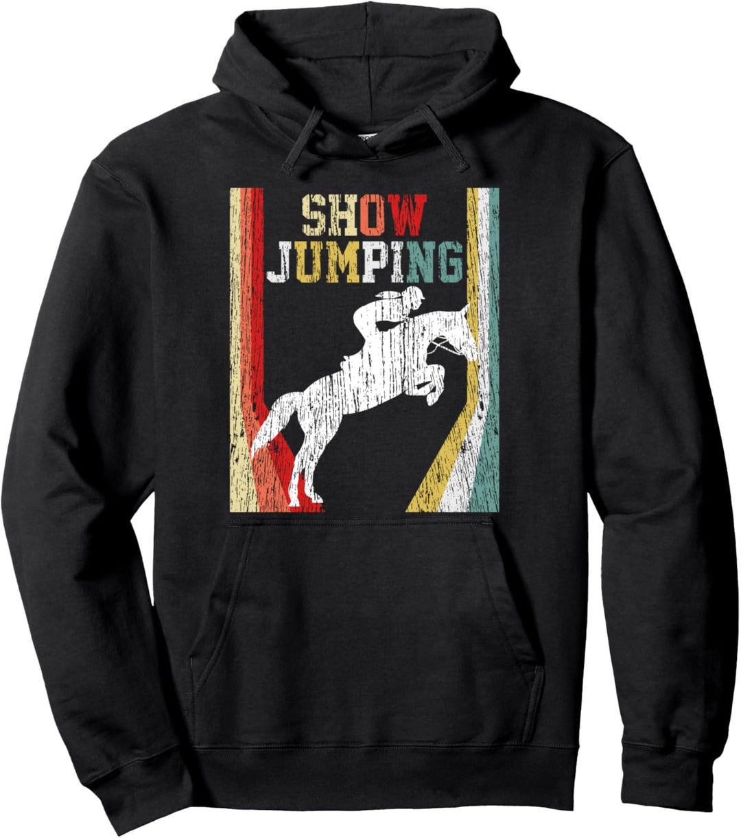 Reitspringen Vintage Pullover Hoodie