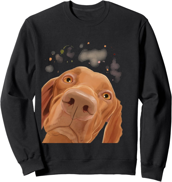Neugieriger Hund Vizsla Sweatshirt