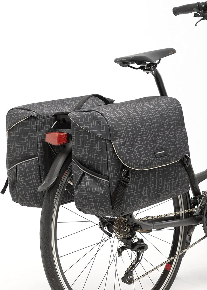 New Looxs Mondi Joy Double Racktime Doppeltasche, Ivy 38 Liter Ivy Black, 38 Liter Ivy Black