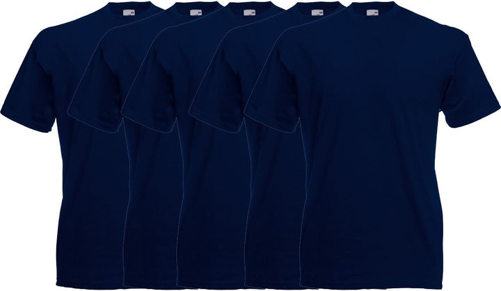 Fruit of the Loom Herren Original T T-Shirt (10er Pack oder 5er Pack) 3XL 5x Red, 3XL 5x Red