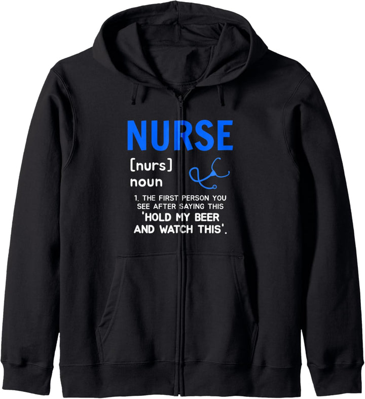 Krankenschwester Pfleger lustiges Danke-Geschenk Kapuzenjacke