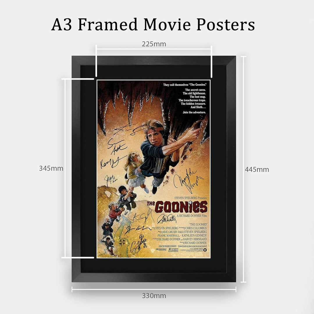 HWC Trading Goonies The Cast Geschenke Printed Poster Autogramm Bild für Film-Memorabilia Fans Signe