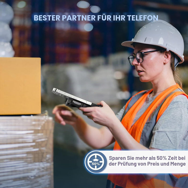 Eyoyo Barcode Scanner Bluetooth 1D 2D QR Rückenklammer Handscanner 2.4G Wireless, 10 Stunde Arbeitze
