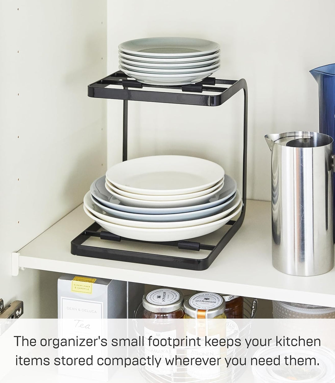Pot stand - Tower - black Schwarz, Schwarz