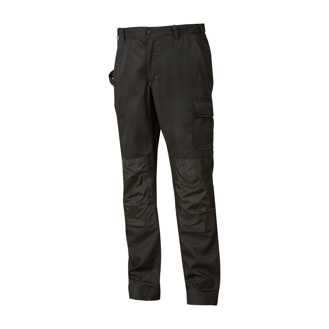 U-Power Herren-Arbeitshose, Cargohose mit elastischem Bund, mit Kniepolstertaschen, Multi_Pocket, be