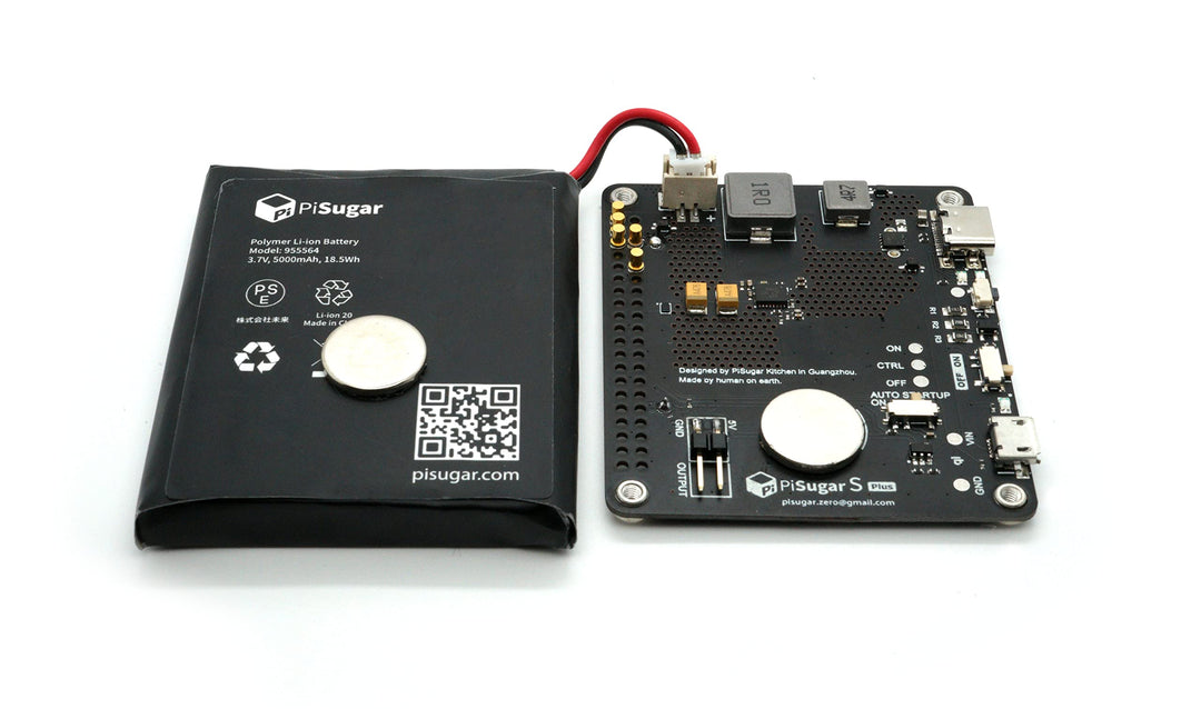 Pisugar S Plus Portable 5000mAh UPS Lithium Battery Power Module Platform for Every Raspberry Pi 3B/