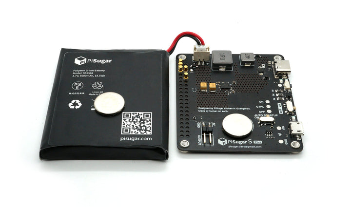 Pisugar S Plus Portable 5000mAh UPS Lithium Battery Power Module Platform for Every Raspberry Pi 3B/