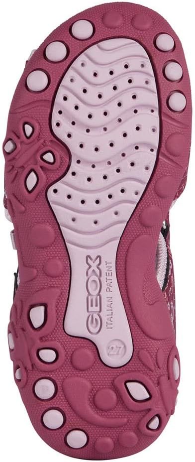 Geox Mädchen J Whinberry G Sandal 26 EU Dk Raspberry Pink, 26 EU Dk Raspberry Pink