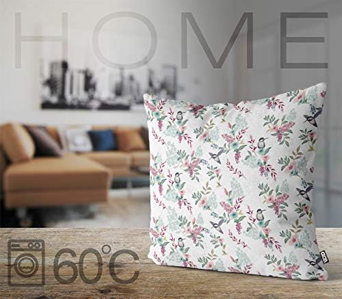 VOID Kolibri Blumen Kissenbezug Kissenhülle Sofakissen Kissen Deko Outdoor-Kissen Dekokissen, Kissen