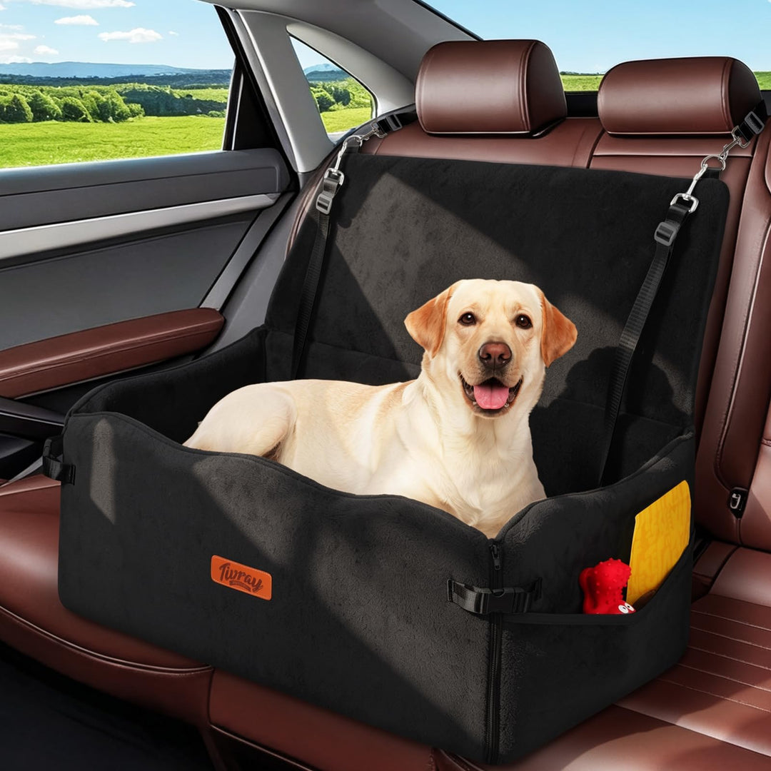 Hundesitz für Auto, Hundebett für grosse Hunde bis 27 kg oder 2 kleine Hunde, komfortabler Autositz