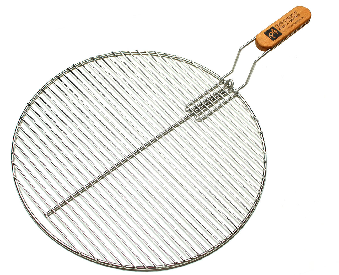 Grillrostprofi Edelstahl-Grillrost, rund mit einsteckbarem Handgriff für Kugelgrill 57 cm 57cm mit G