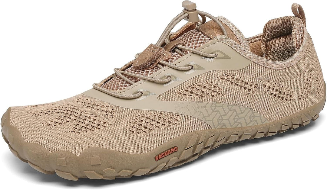 SAGUARO Unisex Barfussschuhe Outdoor Zehenschuhe Traillaufschuhe 37 EU Braun, 37 EU Braun