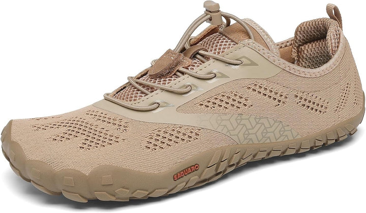 SAGUARO Unisex Barfussschuhe Outdoor Zehenschuhe Traillaufschuhe 37 EU Braun, 37 EU Braun