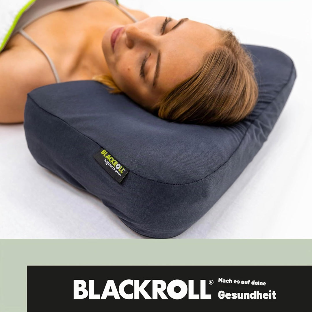 BLACKROLL® Recovery Pillow Set Jersey, orthopädisches HWS Nackenkissen aus Memory-Foam - Made in Ger