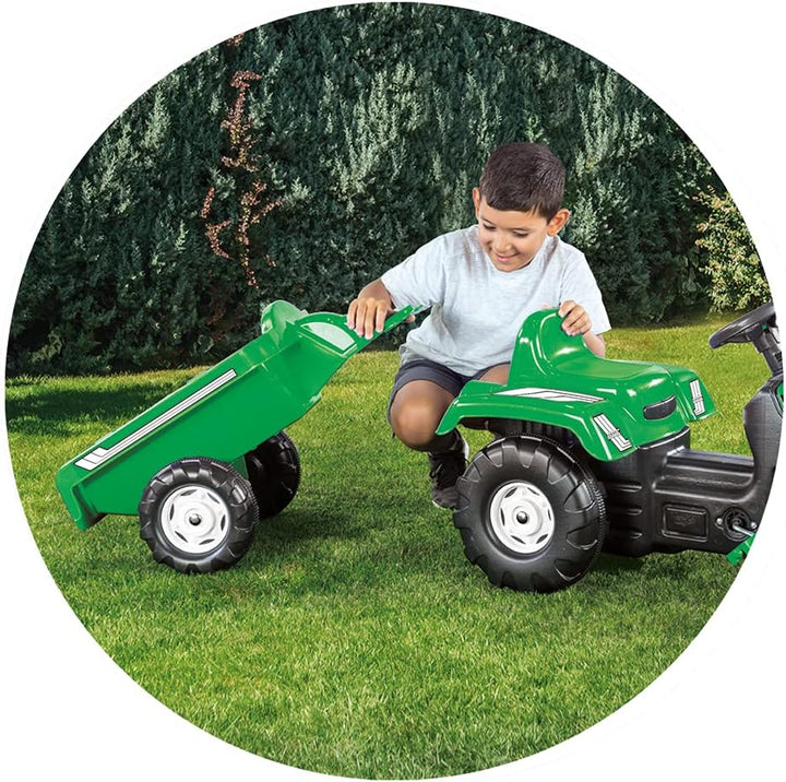 Dolu Ranchero Trettraktor mit abnehmbarem Anh?nger - Kinderspielzeug auf dem Bauernhof f?r Kinder im