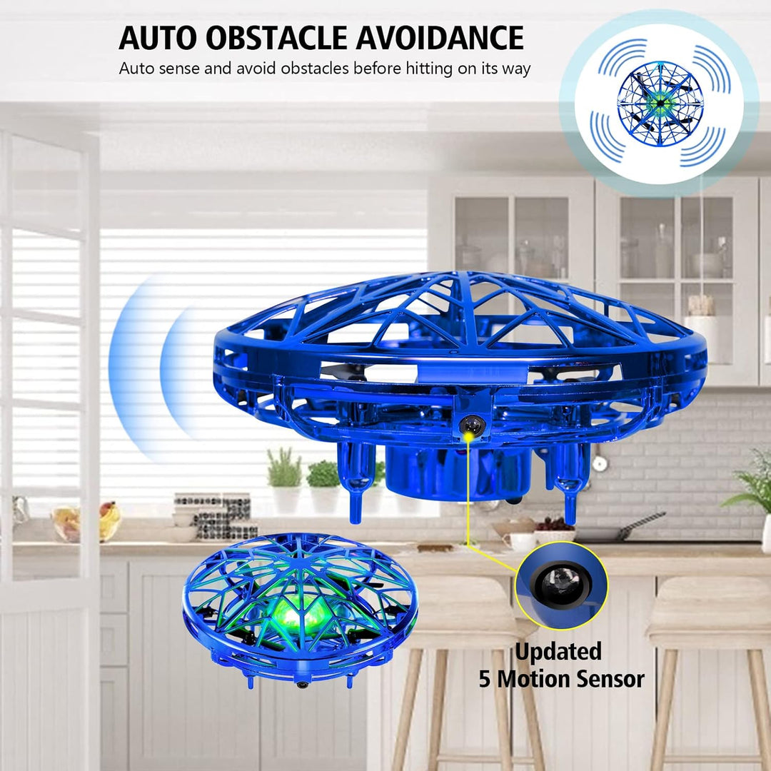 Kizmyee UFO Mini Drohne für kinder Spielzeug Handsensor Quadcopter Infrarot Induktion Fliegendes Ges