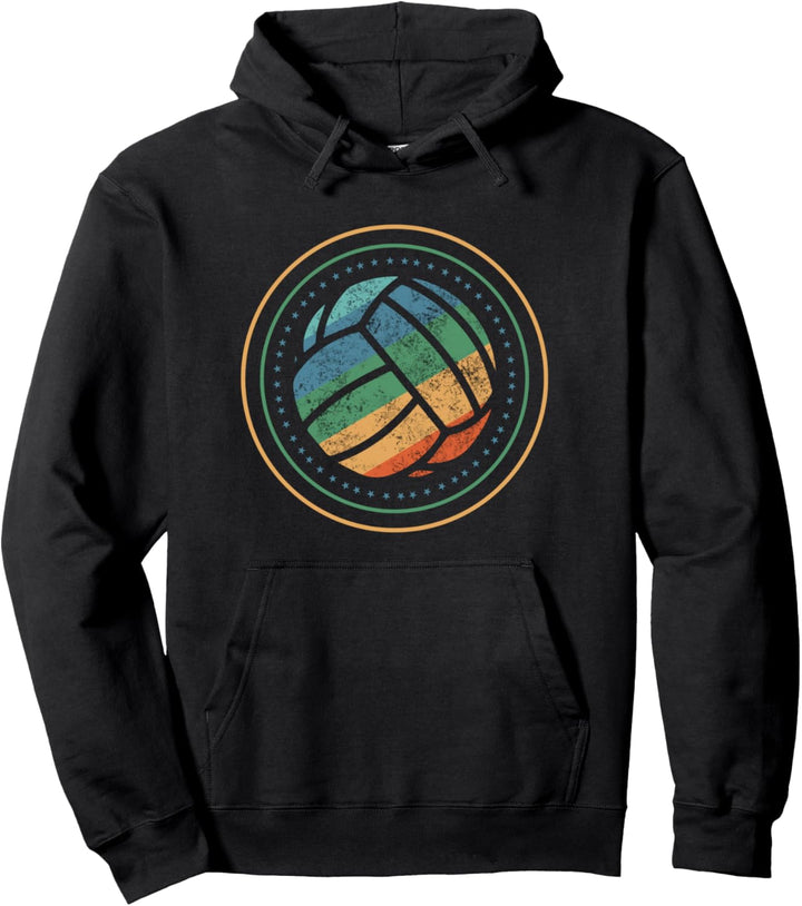 Retro Beach Volleyball - Vintage Volleyballer Pullover Hoodie