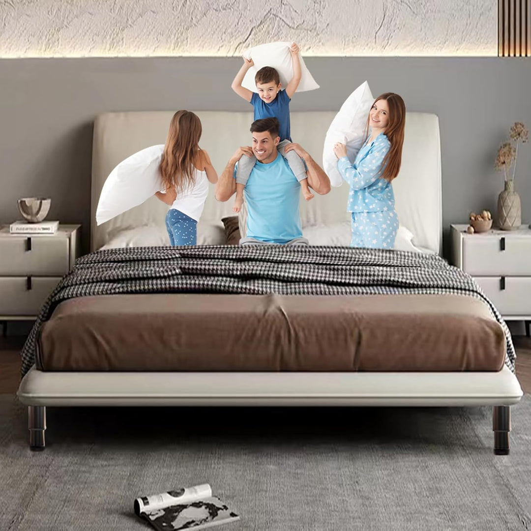 Oursouion Bettbeine, verstellbar, einziehbar Bettfüsse, strapazierfähig, Lattenstützbein, Metall-Möb