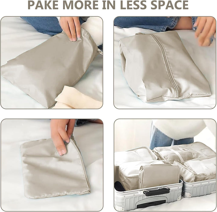 Adorila 8er-Set Packwürfel für Reisen, Gepäckverpackungs-Organizer für Damen, Netz-Gepäck-Organizer-