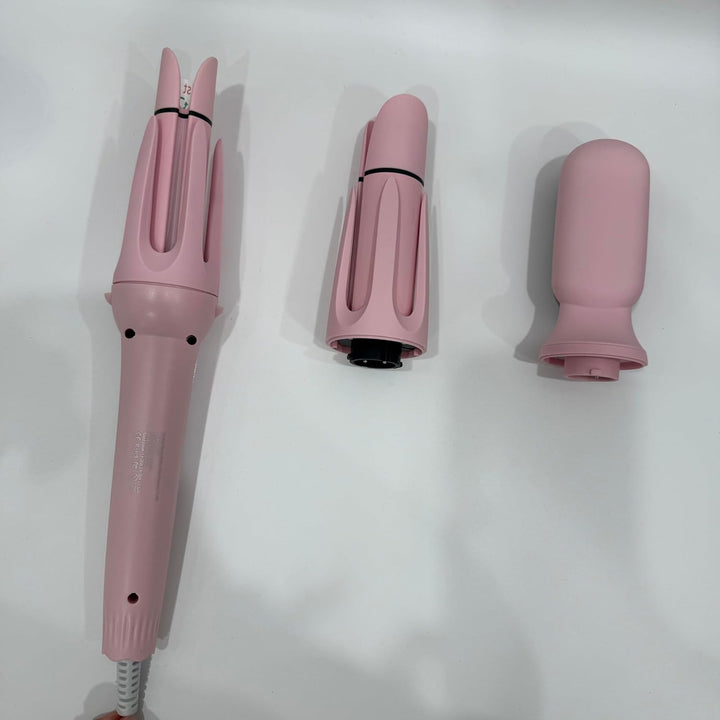 3 in 1 Lockenstab Automatisch mit 32/36mm Lockenwickler & Haarglätterbürste, 4 Temperaturstufen, Sch