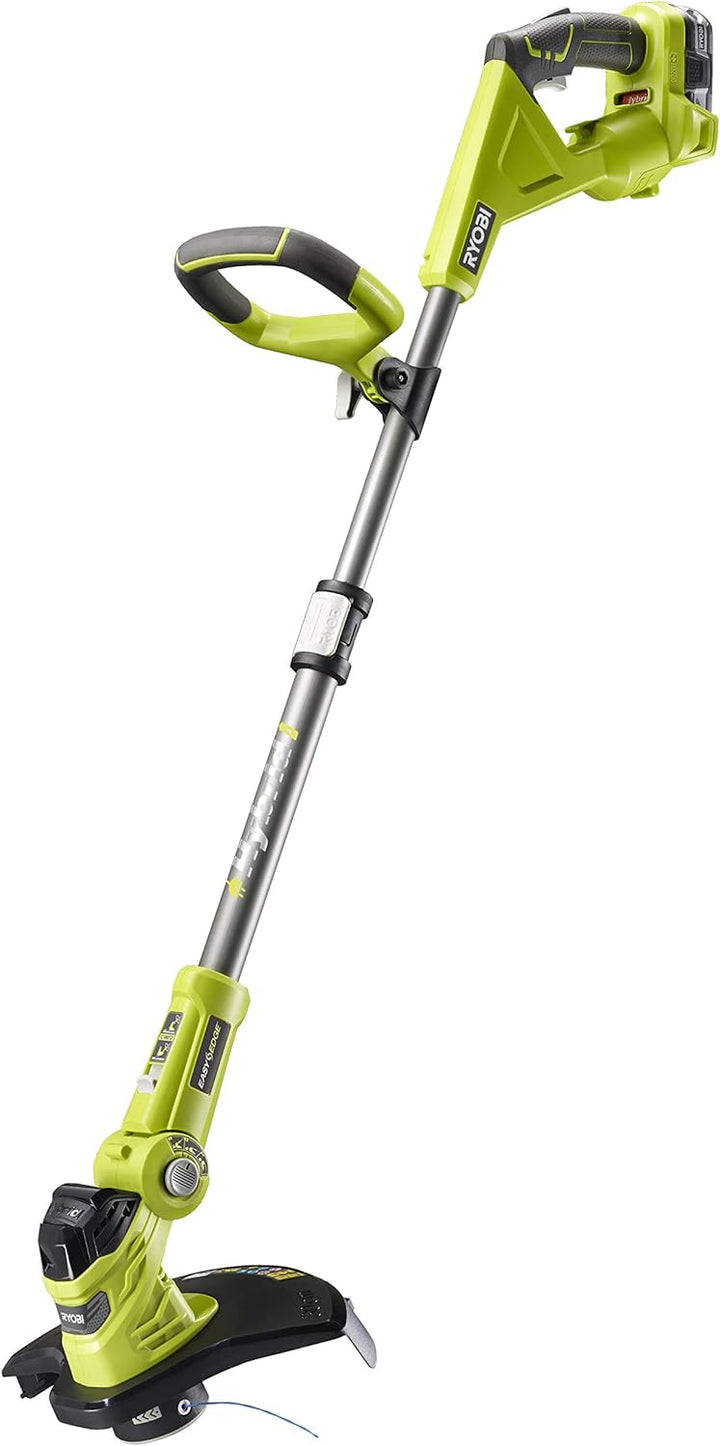 Ryobi Rasentrimmer 18V, Schnittbreite 25-30 cm, mit Zweithandgriff, mit Akku (2,5 Ah) und Ladegerät