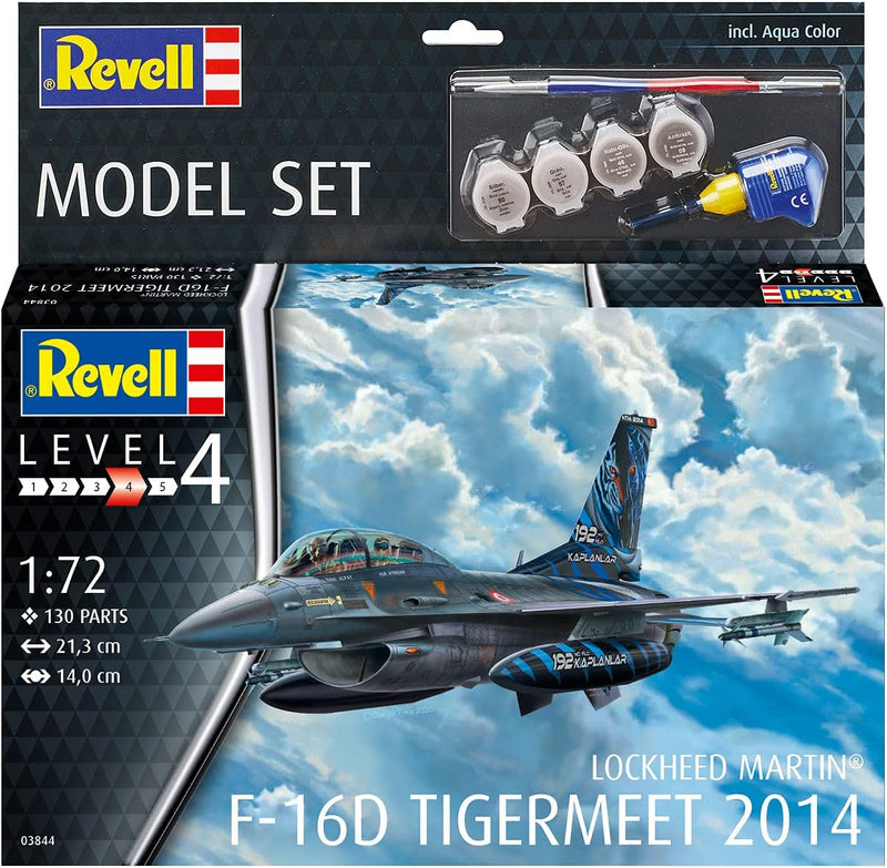 Revell 63844 Model Set Lockheed Martin F-16D Tigermeet 2014, Modellflugzeug zum Selberbauen 1,72, 21