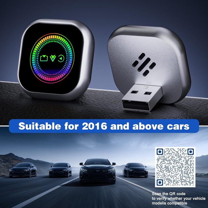 Wireless CarPlay Adapter, 3 in 1 Android Auto&Carplay Wireless Adapter mit Airplay(nur iOS18+), Upgr