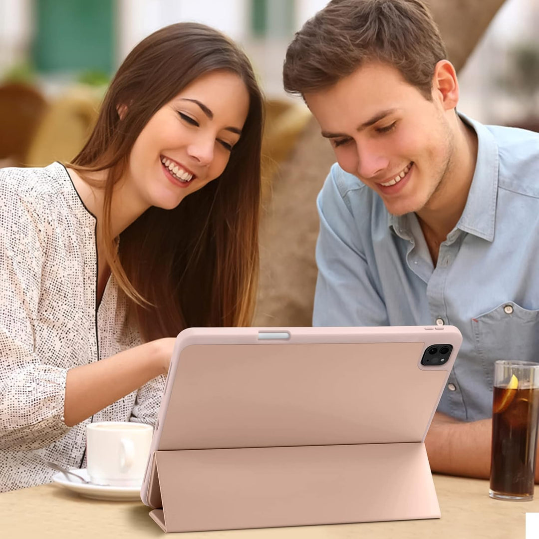 Vobafe Hülle Kompatibel mit iPad Pro 12.9 Hülle 6./5./4./3.Generation, TPU Flexible Rückseite mit St