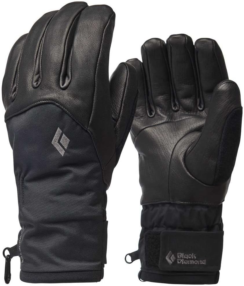 Black Diamond M Legend Glove Schwarz - Gore-Tex wasserdichte Herren Gore-Tex Leder Freeride Handschu