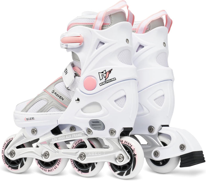 RAVEN Pulse Inline Skates Inliner für Kinder und Erwachsene OPTIONAL 2in1 mit Schlittschuhen verstel