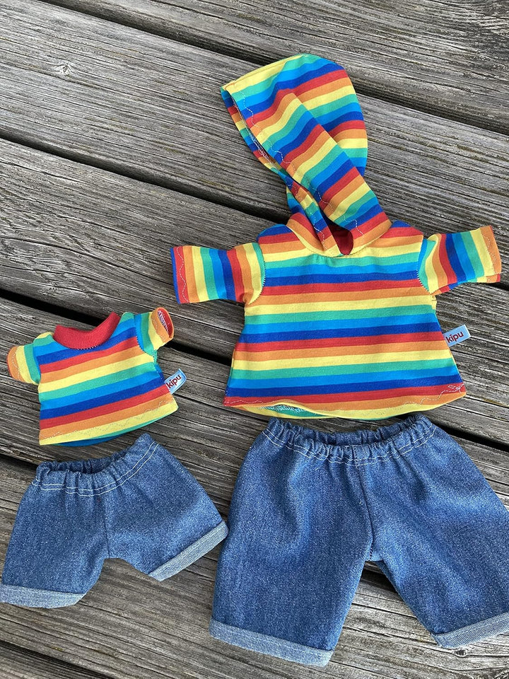 Kleidung handmade Shirt oder Kapuzenshirt + Jeans für Bären Teddy Gr. 22 cm/oder 35 cm Bekleidung Pu