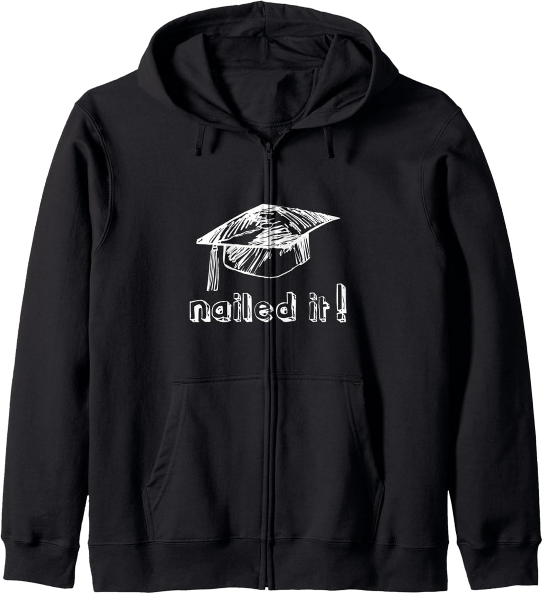 Genagelt ist lustig! Lustiges Abschluss Geschenk Kapuzenjacke