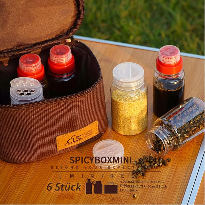 Joyeee Leeres Camping-Gewürz-Set, sicherer Kunststoff – PET, 3 Stück 76,5 ml flüssige Gewürzflaschen