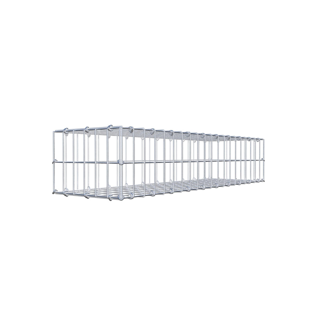 GABIONA Steinkorb-Gabione eckig, Maschenweite 5 x 10 cm, Tiefe 30 cm, Gabione 100 x 20 x 30 cm (L x