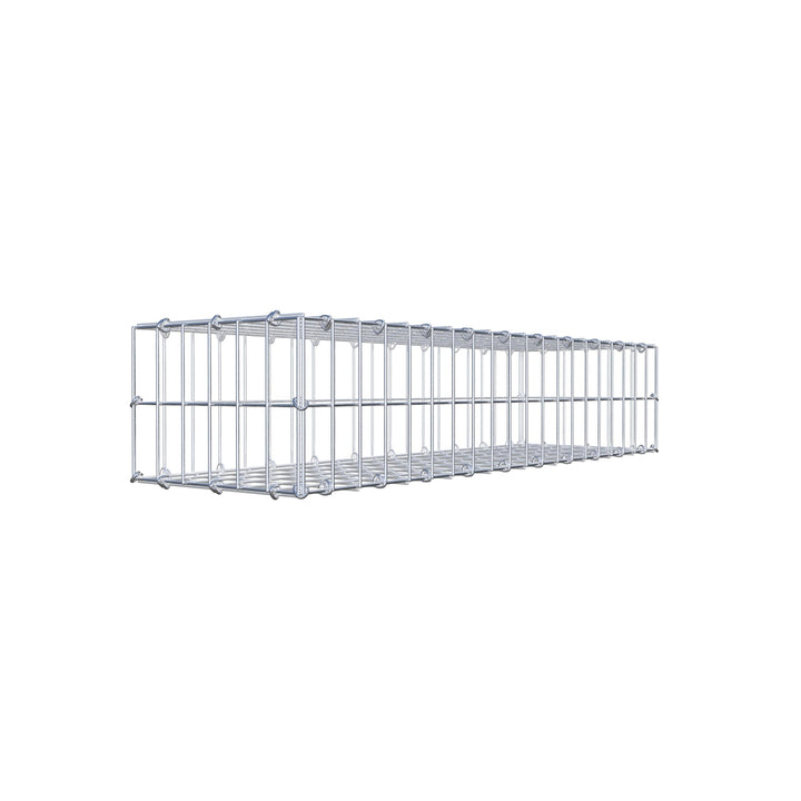 GABIONA Steinkorb-Gabione eckig, Maschenweite 5 x 10 cm, Tiefe 30 cm, Gabione 100 x 20 x 30 cm (L x