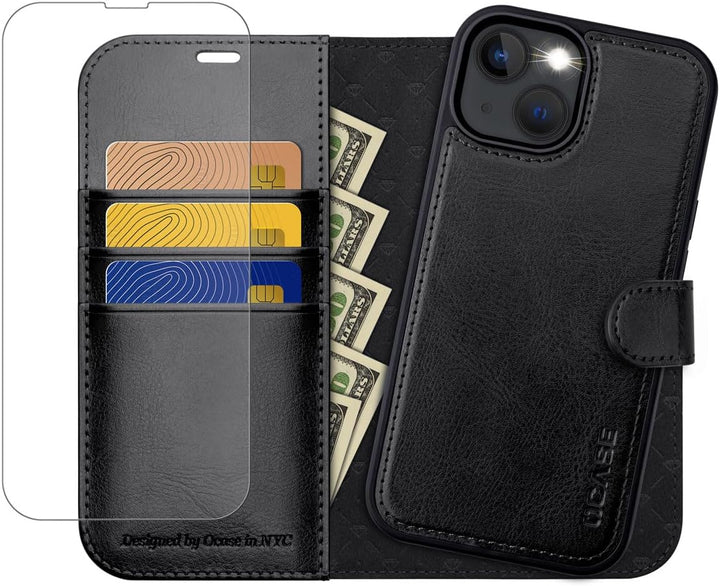 OCASE Hülle 14 Plus [Abnehmbare magnetische Hülle] [Kabelloses Laden] [Displayschutz] [Kartenfach] H