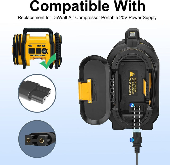 KFD Netzteil 13,8V Power Supply Ladegerät für Dewalt N557515 Akku-Kompakt-Kompressor DCC018N DCC018N